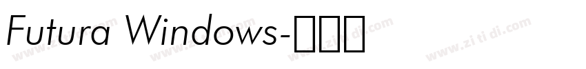 Futura Windows字体转换 Futura Windows字体转换
